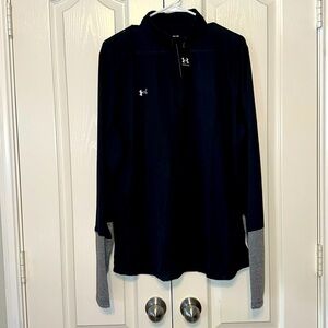 NWT Under Armour Lightweight Black Women’s Long Sleeves Top 1/2 Zip 3XL